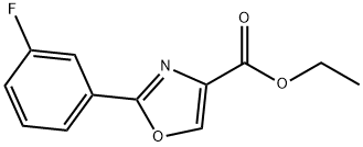 2-(3-FLUORO-PHENYL)-OXAZOLE-4-CARBOXYLIC ACID ETHYL ESTER Structure