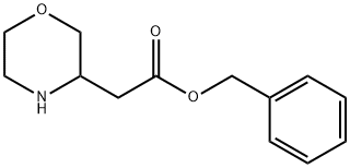 Morpholin-3-yl-acetic acid benzyl ester Structure
