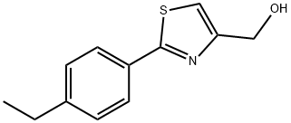 [2-(4-ETHYL-PHENYL)-THIAZOL-4-YL]-METHANOL Structure