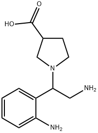 1-[2-AMINO-1-(2-AMINO-PHENYL)-ETHYL]-PYRROLIDINE-3-CARBOXYLIC ACID Structure
