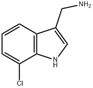 7-CHLORO-1H-INDOL-3-METHYLAMINE Structure