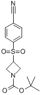 3-(4-CYANO-BENZENESULFONYL)-AZETIDINE-1-CARBOXYLIC ACID TERT-BUTYL ESTER Structure