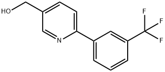 (6-[3-(TRIFLUOROMETHYL)PHENYL]PYRIDIN-3-YL)METHANOL Structure