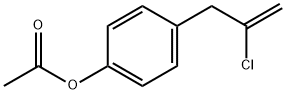 3-(4-ACETOXYPHENYL)-2-CHLORO-1-PROPENE Structure