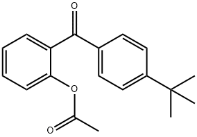 2-ACETOXY-4'-T-BUTYLBENZOPHENONE Structure