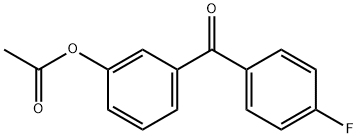 3-ACETOXY-4'-FLUOROBENZOPHENONE Structure