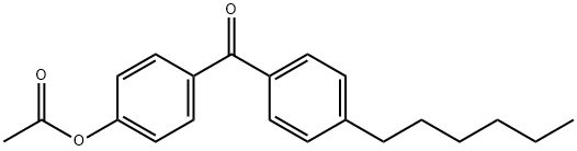 4-ACETOXY-4'-HEXYLBENZOPHENONE Structure