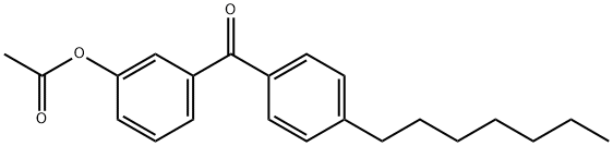3-ACETOXY-4'-HEPTYLBENZOPHENONE Structure