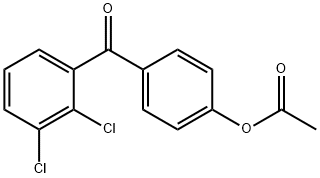 4-ACETOXY-2',3'-DICHLOROBENZOPHENONE Structure