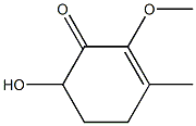 2-Cyclohexen-1-one,6-hydroxy-2-methoxy-3-methyl-,(+)-(9CI) Structure