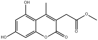 methyl 2-(5,7-dihydroxy-4-methyl-2-oxo-2H-chromen-3-yl)acetate Structure