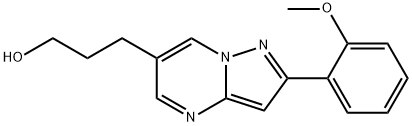 3-[2-(2-METHOXY-PHENYL)-PYRAZOLO[1,5-A]PYRIMIDIN-6-YL]-PROPAN-1-OL Structure