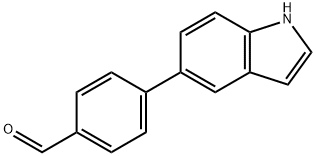 4-(1H-Indol-5-yl)benzaldehyde Structure