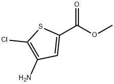 4-AMINO-5-CHLOROTHIOPHENE-2-CARBOXYLIC ACID METHYL ESTER Structure
