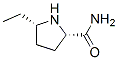 2-Pyrrolidinecarboxamide,5-ethyl-,(2S-cis)-(9CI) Structure
