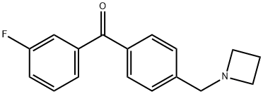 4'-AZETIDINOMETHYL-3-FLUOROBENZOPHENONE Structure