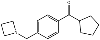 4-(AZETIDINOMETHYL)PHENYL CYCLOPENTYL KETONE Structure