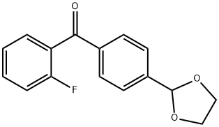 4'-(1,3-DIOXOLAN-2-YL)-2-FLUOROBENZOPHENONE Structure