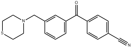 4'-CYANO-3-THIOMORPHOLINOMETHYL BENZOPHENONE Structure