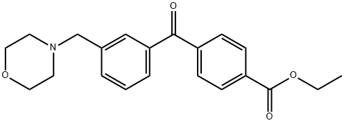 4'-CARBOETHOXY-3-MORPHOLINOMETHYL BENZOPHENONE Structure