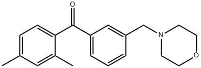 2,4-DIMETHYL-3'-MORPHOLINOMETHYL BENZOPHENONE Structure