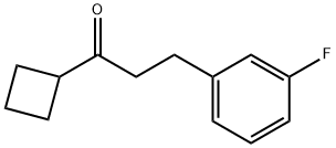 CYCLOBUTYL 2-(3-FLUOROPHENYL)ETHYL KETONE Structure