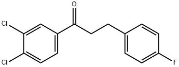 3',4'-DICHLORO-3-(4-FLUOROPHENYL)PROPIOPHENONE Structure