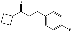 CYCLOBUTYL 2-(4-FLUOROPHENYL)ETHYL KETONE Structure