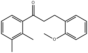 2',3'-DIMETHYL-3-(2-METHOXYPHENYL)PROPIOPHENONE Structure