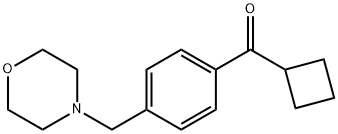 CYCLOBUTYL 4-(MORPHOLINOMETHYL)PHENYL KETONE Structure