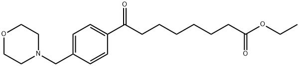 ETHYL 8-[4-(MORPHOLINOMETHYL)PHENYL]-8-OXOOCTANOATE Structure