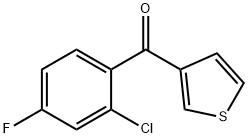 3-(2-CHLORO-4-FLUOROBENZOYL)THIOPHENE Structure