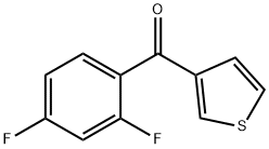 3-(2,4-DIFLUOROBENZOYL)THIOPHENE Structure