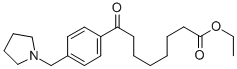 ETHYL 8-OXO-8-[(4-PYRROLIDINOMTHYL)PHENYL]OCTANOATE Structure