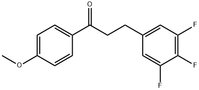 4'-METHOXY-3-(3,4,5-TRIFLUOROPHENYL)PROPIOPHENONE Structure