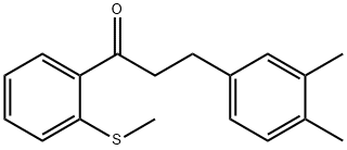 3-(3,4-DIMETHYLPHENYL)-2'-THIOMETHYLPROPIOPHENONE Structure