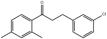 3-(3-CHLOROPHENYL)-2',4'-DIMETHYLPROPIOPHENONE Structure