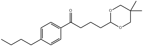4'-N-BUTYL-4-(5,5-DIMETHYL-1,3-DIOXAN-2-YL)BUTYROPHENONE Structure