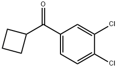 CYCLOBUTYL 3,4-DICHLOROPHENYL KETONE Structure