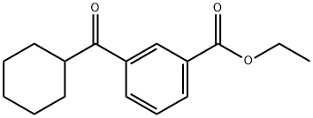 3-CARBOETHOXYPHENYL CYCLOHEXYL KETONE Structure