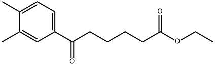 ETHYL 6-(3,4-DIMETHYLPHENYL)-6-OXOHEXANOATE Structure