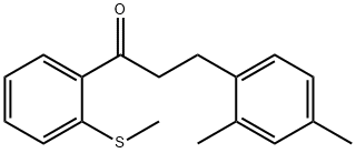 3-(2,4-DIMETHYLPHENYL)-2'-THIOMETHYLPROPIOPHENONE Structure