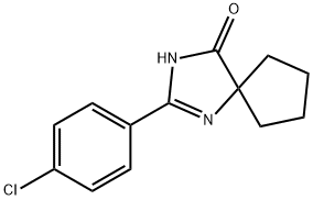 2-(4-CHLORO-PHENYL)-1,3-DIAZA-SPIRO[4.4]NON-1-EN-4-ONE Structure