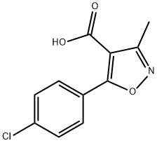 5-(4-Chloro-phenyl)-3-methyl-isoxazole-4-carboxylicacid Structure