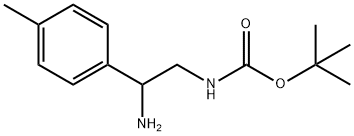 (2-AMINO-2-P-TOLYL-ETHYL)-CARBAMIC ACID TERT-BUTYL ESTER HYDROCHLORIDE Structure