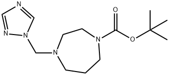 4-[1,2,4]TRIAZOL-1-YLMETHYL-[1,4]DIAZEPANE-1-CARBOXYLIC ACID TERT-BUTYL ESTER Structure