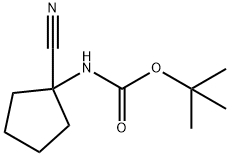 (1-CYANO-CYCLOPENTYL)-CARBAMIC ACIDTERT-BUTYL ESTER Structure
