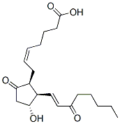 (Z)-7-[(1S,2R,3R)-3-hydroxy-5-oxo-2-[(E)-3-oxooct-1-enyl]cyclopentyl]hept-5-enoic acid Structure