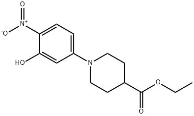 Ethyl 1-(3-hydroxy-4-nitrophenyl)-piperidine-4-carboxylate Structure