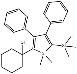 1-(1,1-DIMETHYL-3,4-DIPHENYL-5-TRIMETHYLSILANYL-1H-SILOL-2-YL)-CYCLOHEXANOL Structure
